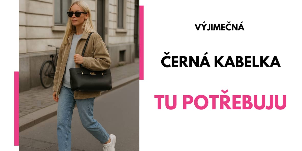 černá kabelka kožená - dareceknamiru
